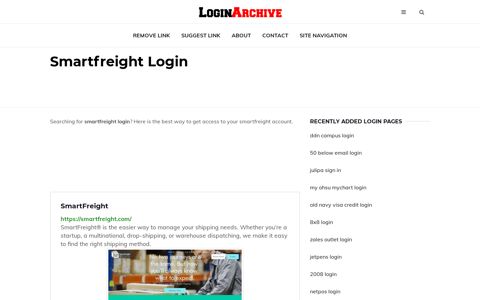 Smartfreight Login - Sign in to Your Account