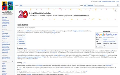 FeedBurner - Wikipedia