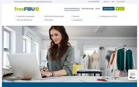 Online-Buchhaltung | freeFIBU