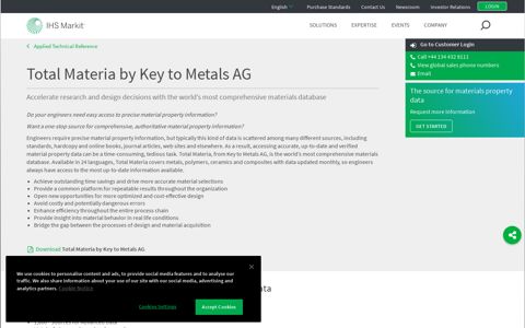 Total Materia by Key to Metals AG | IHS Markit