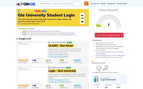 Gla University Student Login - login login login login 0 Views