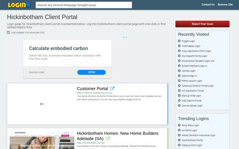 Hickinbotham Client Portal - Loginii.com
