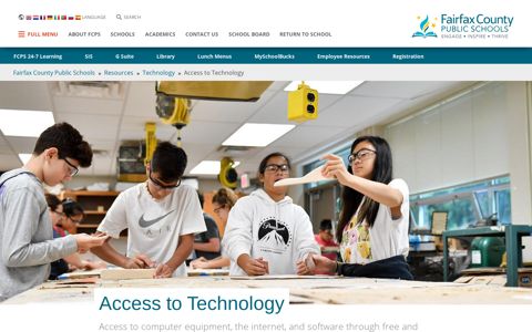 Access to Technology | Fairfax County Public Schools
