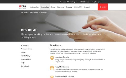 Online Banking for Business | DBS IDEAL | DBS SME Banking ...