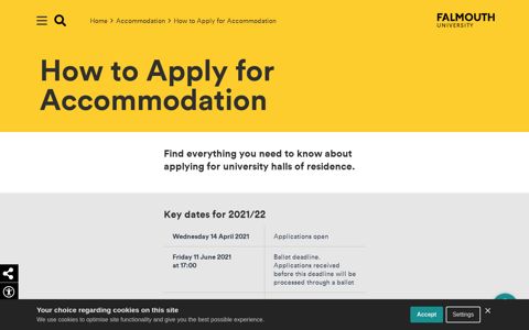 How to apply for accommodation in university halls of residence