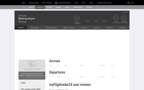 Berlevag Airport (BVG/ENBV) | Arrivals, Departures & Routes ...