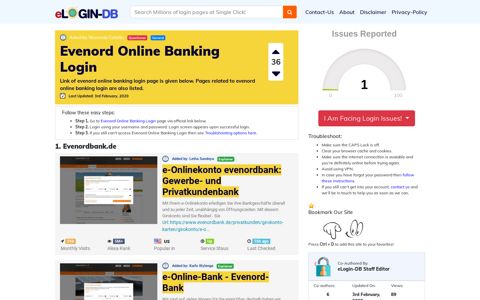Evenord Online Banking Login