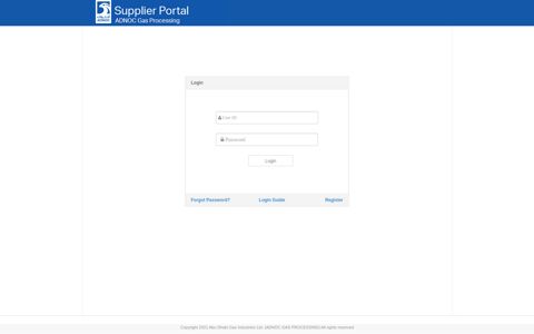Log in - GASCO Supplier Portal