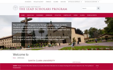 LEAD Scholars - Santa Clara University