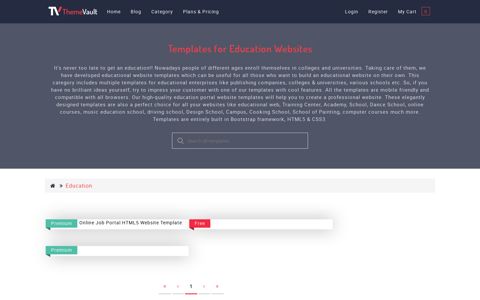 Responsive Education Portal Website Templates | ThemeVault