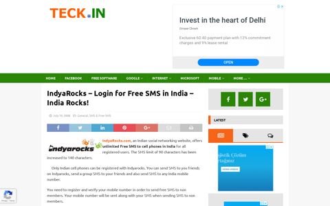 IndyaRocks - Login for Free SMS in India - India Rocks ...