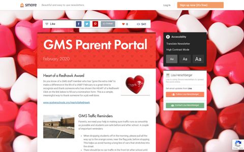 GMS Parent Portal | Smore Newsletters