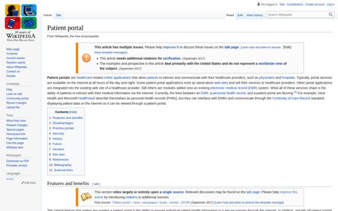 Patient portal - Wikipedia