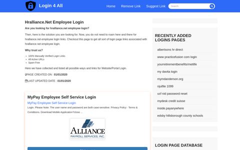 hralliance.net employee login - Official Login Page [100 ...