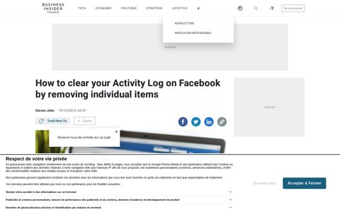 How to clear your Activity Log on Facebook - Business Insider