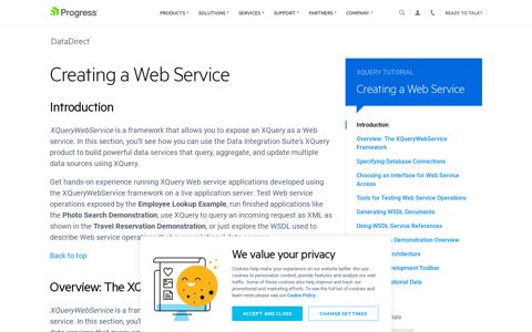 Creating a Web Service - Progress Software