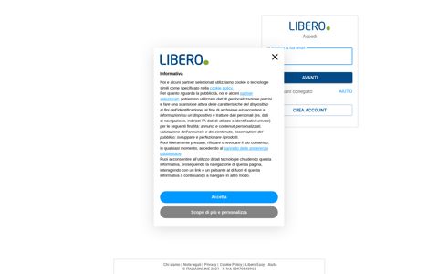 Libero Mail - login