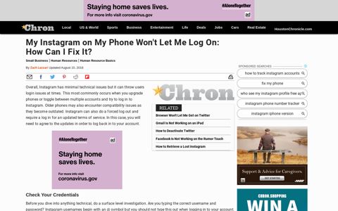 My Instagram on My Phone Won't Let Me Log On: How Can I ...