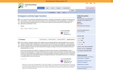 Instagram activity login location - OSM Help
