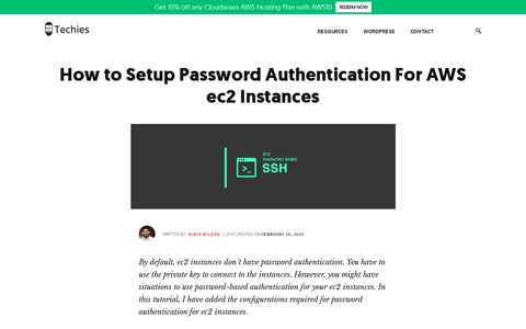 How to Setup Password Authentication For AWS ec2 Instances