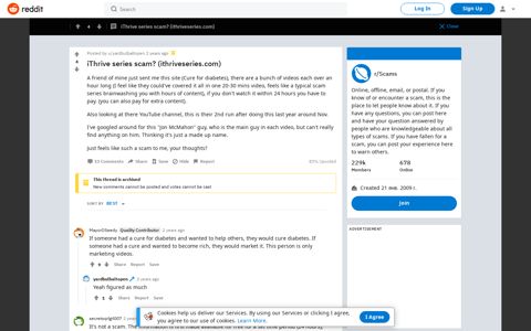 iThrive series scam? (ithriveseries.com) : Scams - Reddit