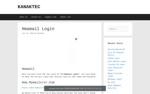 Hmamail Login | Kanaktec - Login Portal Web Directory