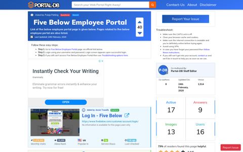 Five Below Employee Portal