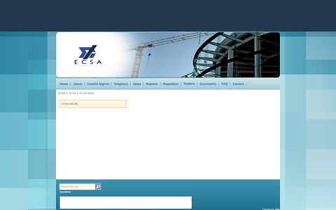 ECSA Online - ECSA
