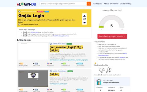 Gmj4u Login - A database full of login pages from all over the ...
