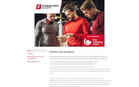 Fitness First Academy Jobs & Careers In The UK! - Leisurejobs