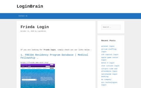 Frieda - Freida Residency Program Database | Medical ...