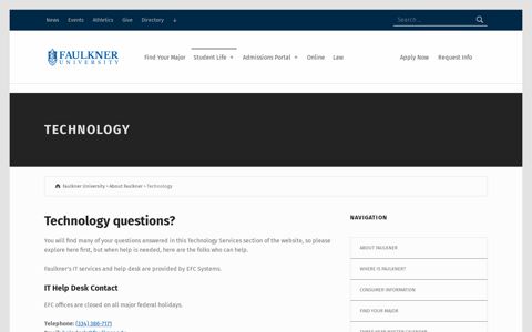 Technology – Faulkner University