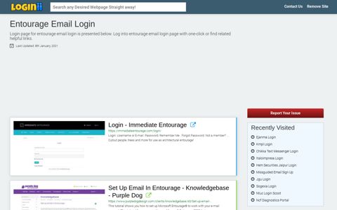 Entourage Email Login - Loginii.com