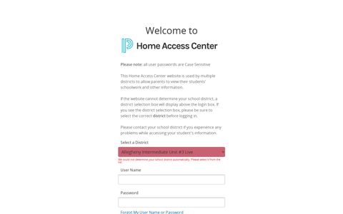Home Access Center - PowerSchool