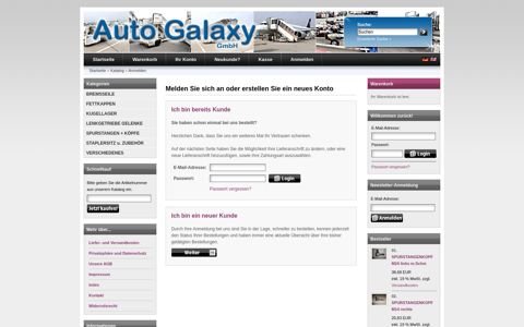 Anmelden - Auto Galaxy GmbH