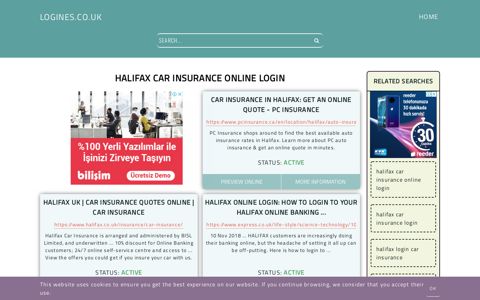 halifax car insurance online login - General Information about ...