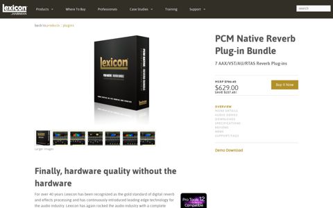 PCM Native Reverb Plug-in | Lexicon Pro - Legendary Reverb ...
