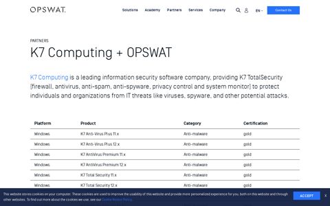 K7 Computing - OPSWAT