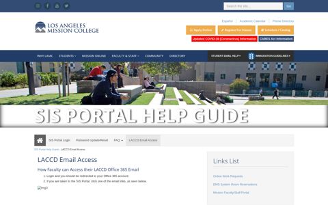 LACCD Email Access - Los Angeles Mission College
