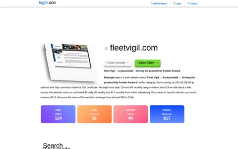 fleetvigil.com Fleet Vigil : : Aryaomnitalk : : Driving ... - Login.ooo
