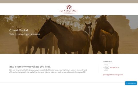 Client Portal - Gladstone Coverage Group