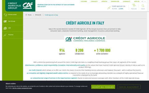 Crédit Agricole in Italy | Crédit Agricole