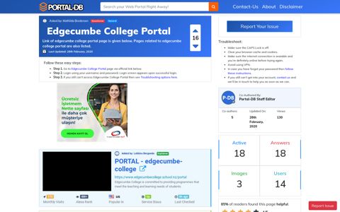 Edgecumbe College Portal