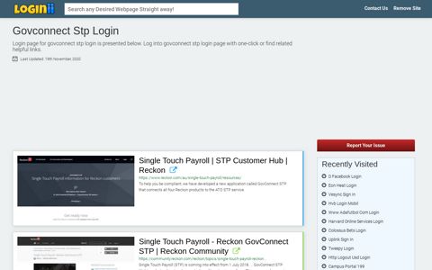 Govconnect Stp Login - Loginii.com