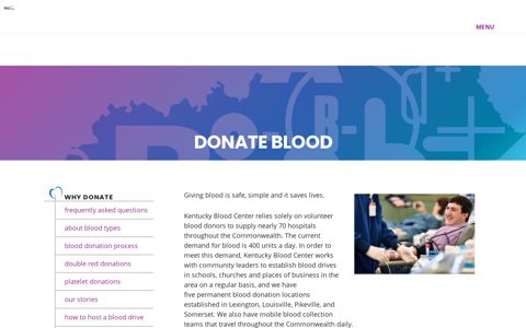 Donate Blood Today: Kentucky Blood Center: Blood Donors ...