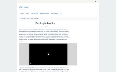 JPay Login Mobile | JPay Login