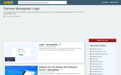 Fairview Managebac Login - Loginii.com