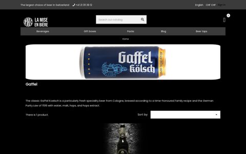 Gaffel - La Mise en Bière
