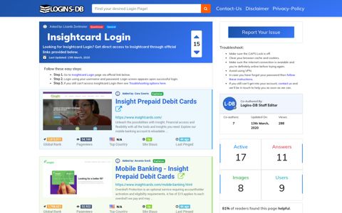 Insightcard Login - Logins-DB