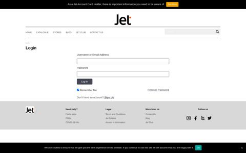 Login | Jet Online